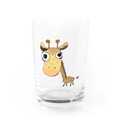おとぼけhappy キリンさん♪ Water Glass
