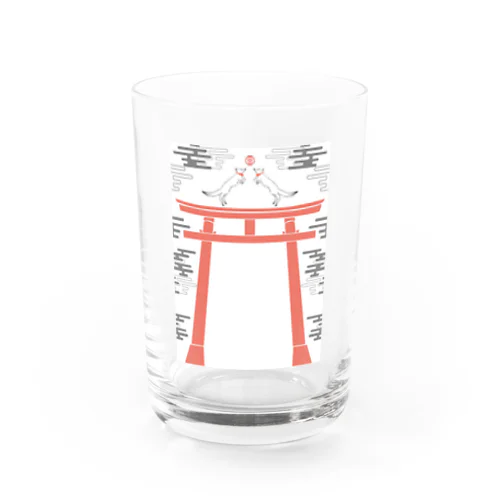 狐の手毬唄 狛狐 Water Glass