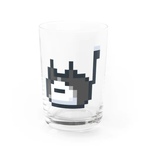 ハチワレねこさんドット（ファビコン）  Water Glass