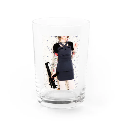 grumble gun girl  Water Glass