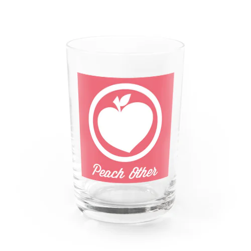 Peach Other Logo グラス