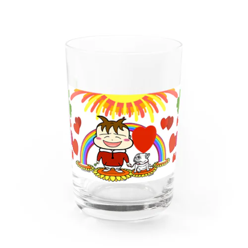 Love & Happiness  Water Glass