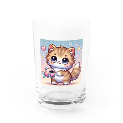 おさかなだいすきニャン Water Glass