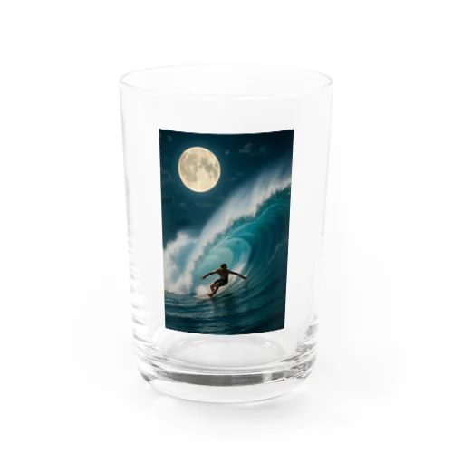 満月の夜のワンシーン Water Glass