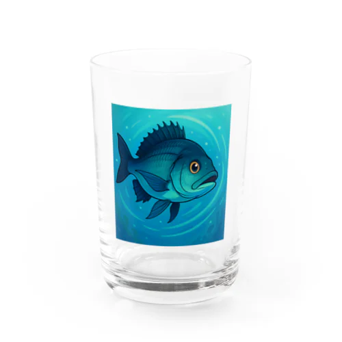 Chinu Glide - 夏の海を駆けるクロダイ Water Glass