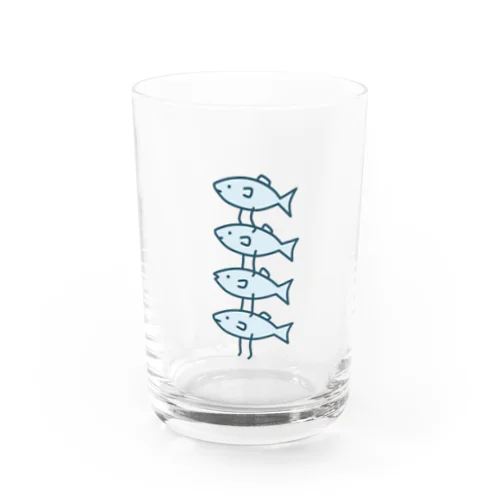 段々いわし Water Glass