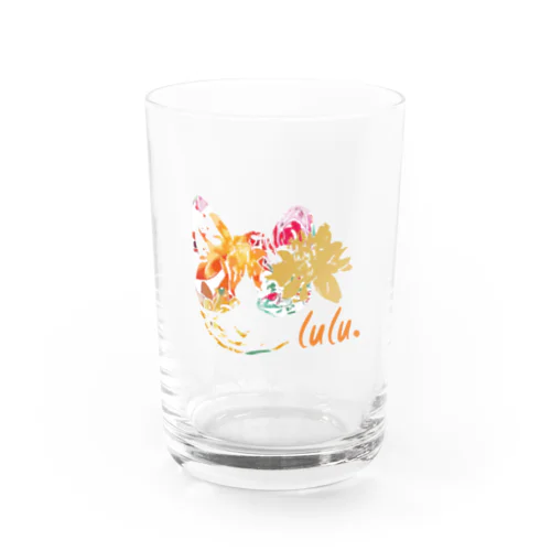 花とねこ Water Glass