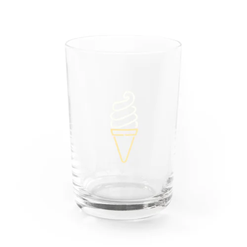 ソフトクリーム（color） Water Glass