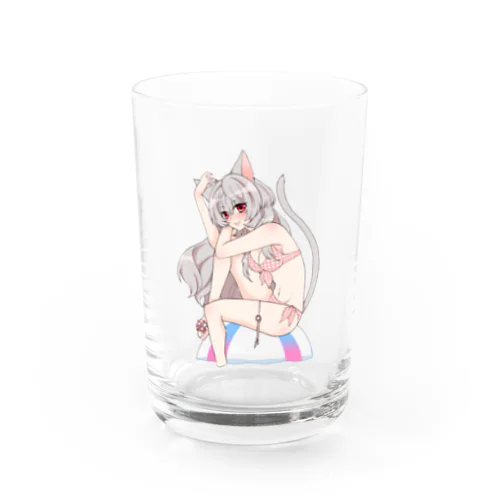 Cat(swimwear)_(glass cup) Water Glass