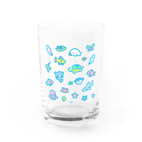 うみのなかま Water Glass