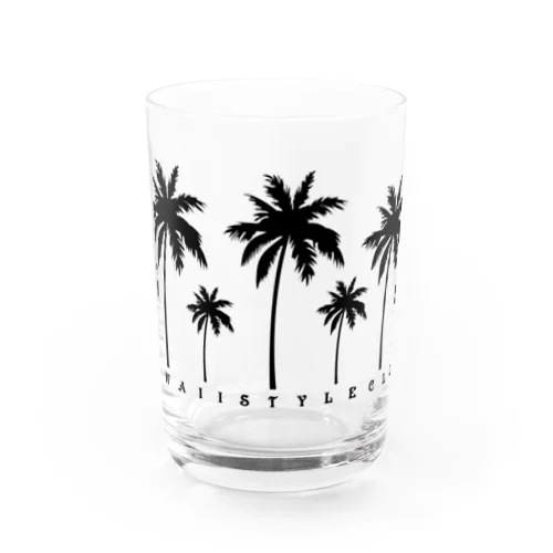 Palm tree Water Glass