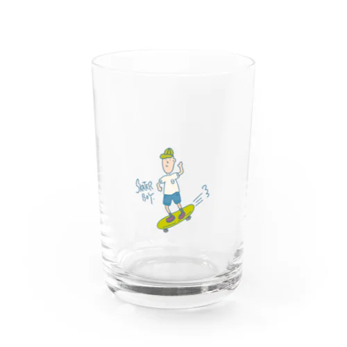 skater boy Water Glass