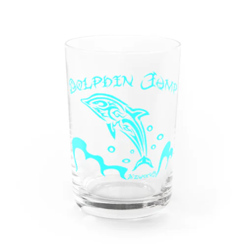 ドルフィンジャンプ（ブルー） Water Glass