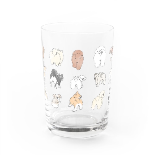 いぬのおしり Water Glass