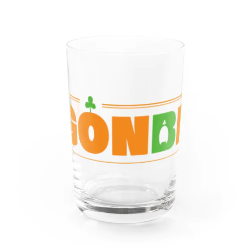 GONBE ロゴ風 Water Glass