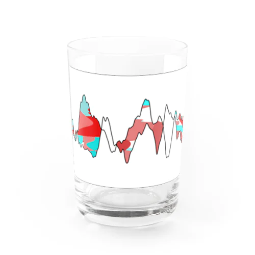 Dancing Wave2 Water Glass