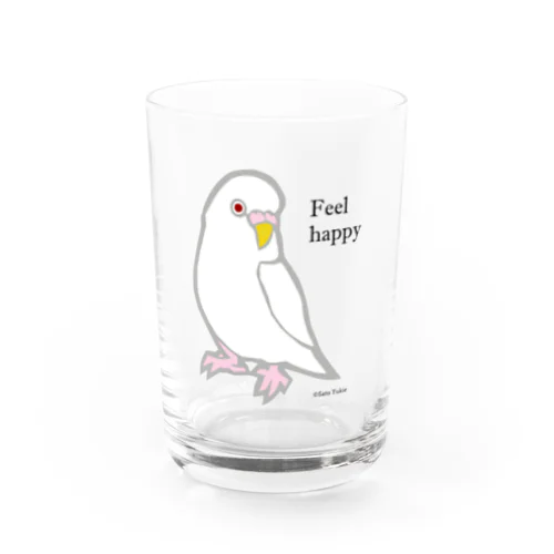 ハッピーインコ・セキセイアルビノ Water Glass