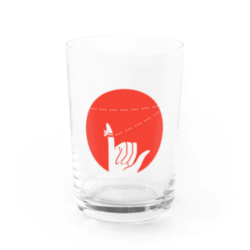 運命の赤い糸は三点リーダ Water Glass