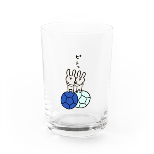 【ボッチャ】ジャックボールにピトッ_BLUE Water Glass