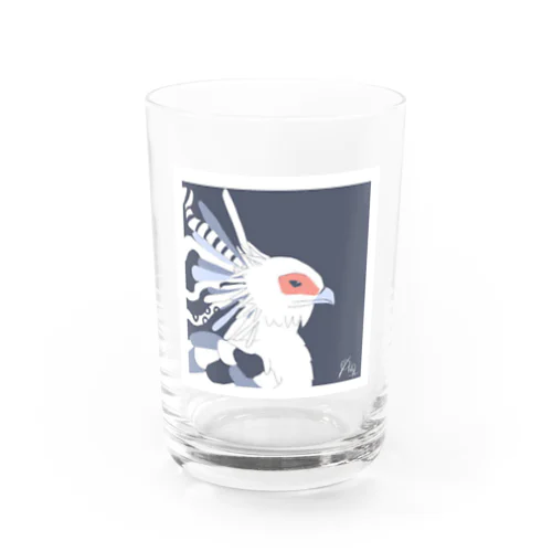 蛇喰鷲 ヘビクイワシ [ #珠鶏雑貨 ] Water Glass