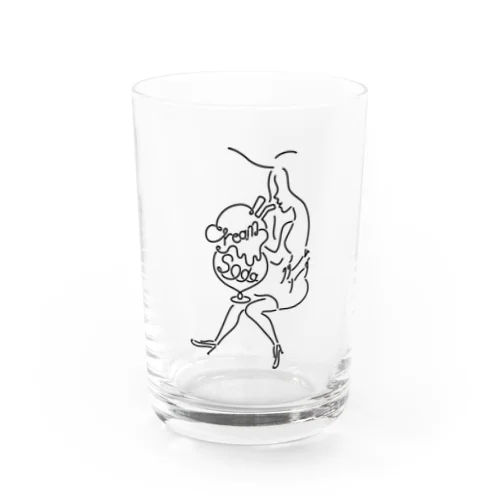 クリームソーダ Water Glass