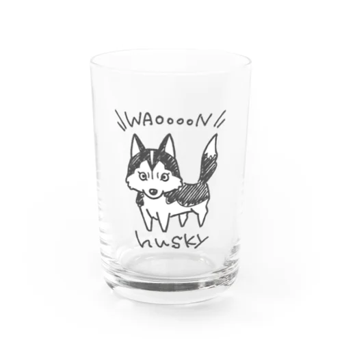 いぬちゃん　ハスキー Water Glass