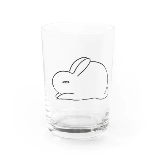 さいきん、うさぎがかわいい。（文字なし） Water Glass