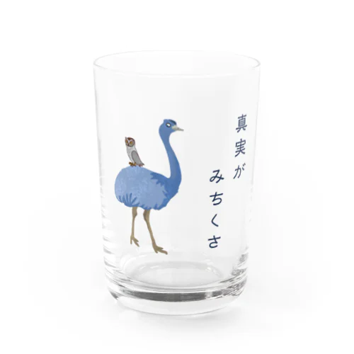 真実がみちくさ Water Glass