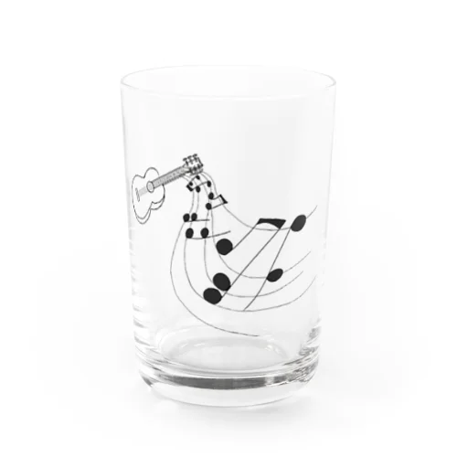 奏でるギター 線画 Water Glass