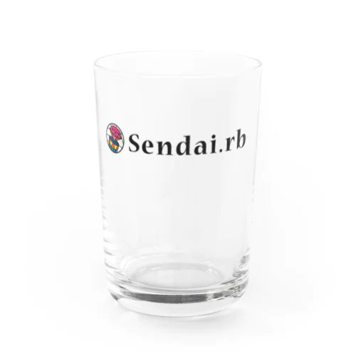 Sendai.rb横ロゴ(薄) Water Glass