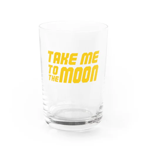 Take me to the moon Water Glass