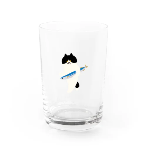 盗んだサンマと歩き出すねこ Water Glass