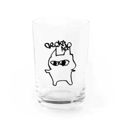 左手で描いた謎生 Water Glass