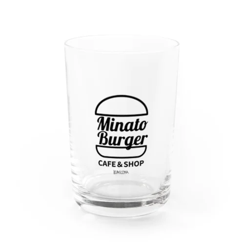 MinatoBurgerグッズ（ブラック） Water Glass