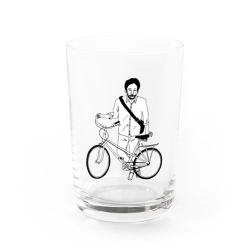 自転車男子 Water Glass