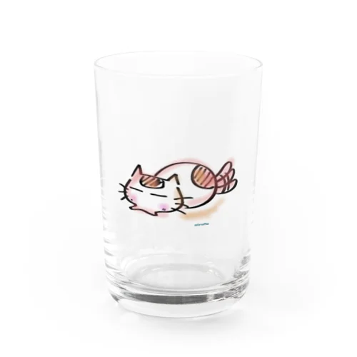 ねんねこねん猫(=ﾟωﾟ=) Water Glass