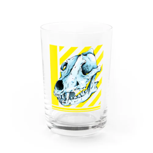 Wolf head 1　狼 Water Glass