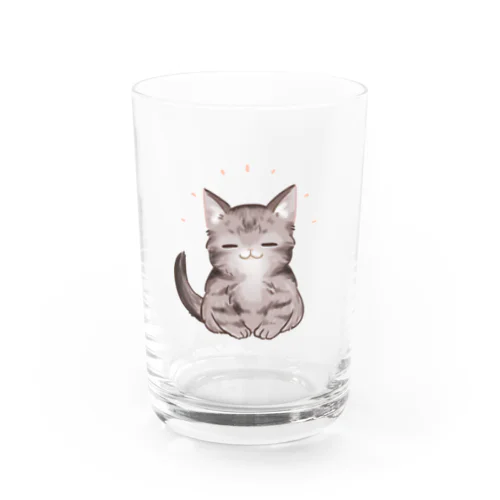 愛猫！麦のおじきシリーズ Water Glass