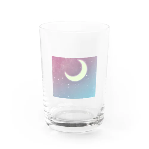 キラキラお月様 Water Glass