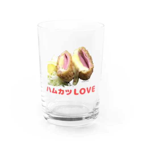 ハムカツLOVE Water Glass