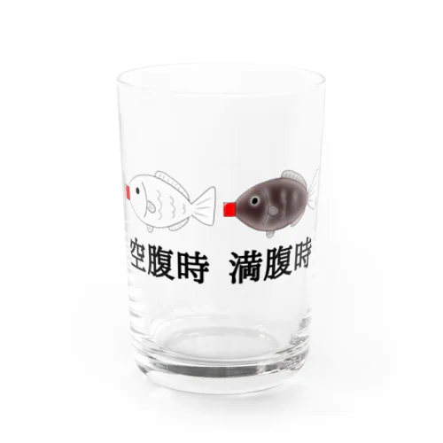 空腹と満腹の醤油さし Water Glass