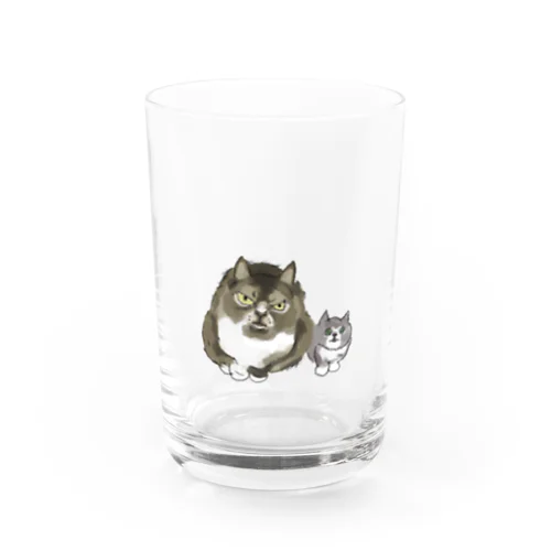 よろしく猫親子 Water Glass