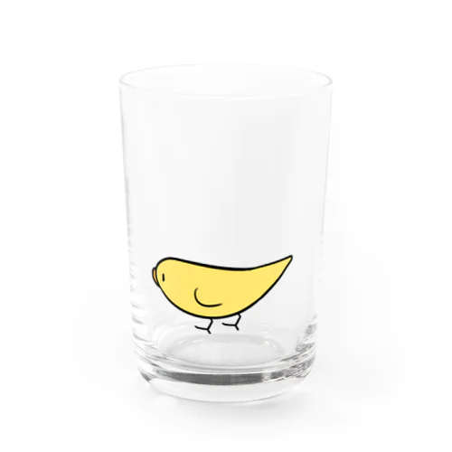 とことこセキセイインコルチノーちゃん【まめるりはことり】 Water Glass