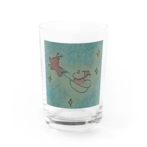 Silent  X'mas Water Glass