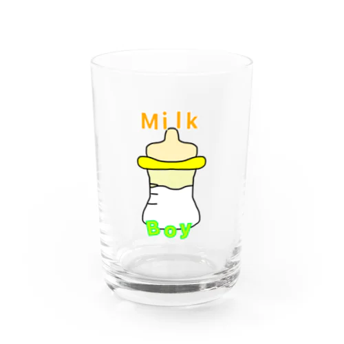 Milk Boy Water Glass