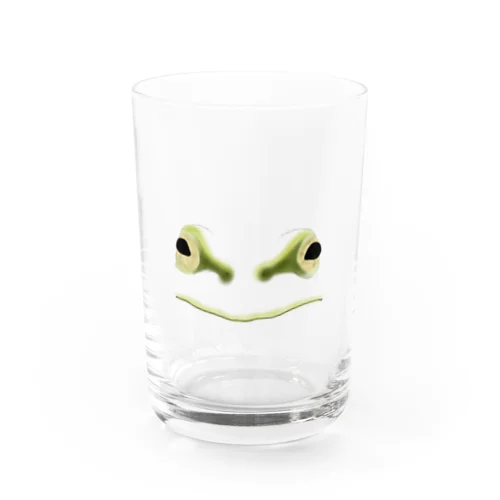 カエルの顔 Water Glass