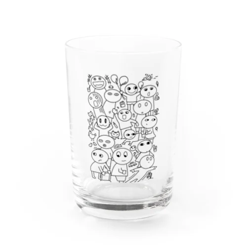 わたしはわたし　すきかってちゃん　モノトーン Water Glass