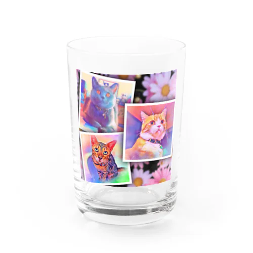 ゆめかわねこ Water Glass