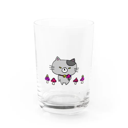 つり目にゃんこのにぼし Water Glass