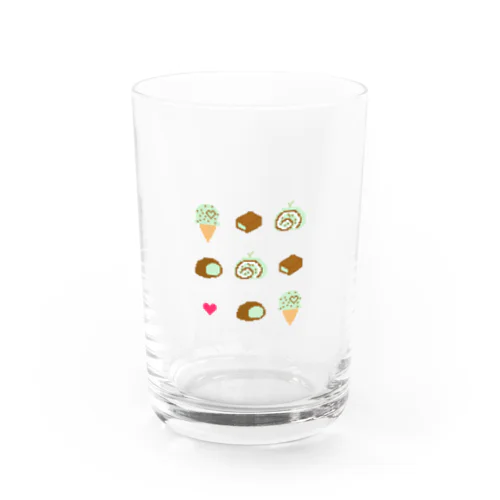 チョコミントづくし Water Glass